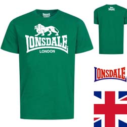 LONSDALE ロンズデール / ライオンロゴプリントTシャツ Bottle Geen -送料無料-