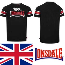 LONSDALE ロンズデール / ライオンロゴプリントTシャツ(HEMPRIGGS) Black -送料無料-