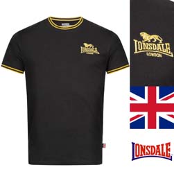 LONSDALE ロンズデール / ティップドＴシャツ(DUCANSBY) Black -送料無料-