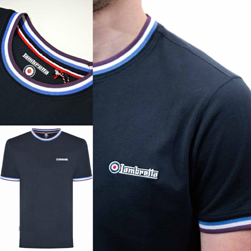 Lambretta ランブレッタ / トリプルティップドピケTシャツ Navy