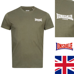 LONSDALE ロンズデール / スモールロゴプリントTシャツ(ELMDON) Olive -送料無料-