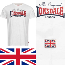 LONSDALE ロンズデール / オリジナルロゴプリントTシャツ(ALDINGHAM) White -送料無料-