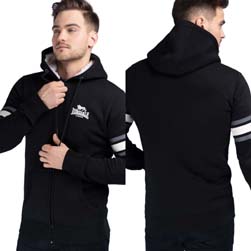 LONSDALE ロンズデール / フルジップパーカ(STRETE) Black -送料無料-