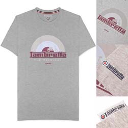 Lambretta ランブレッタ / レコードＴシャツ Grey Marl -送料無料-