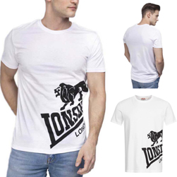 LONSDALE ロンズデール / ライオンロゴプリントTシャツ(DEREHAM) White -送料無料-