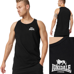 LONSDALE ロンズデール / ライオンロゴタンクトップ(DOLTON) Black -送料無料-