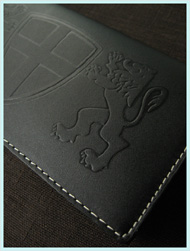 Admiral(アドミラル）/ レザーレリーフランパント長財布 Black