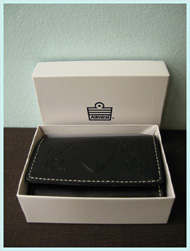 Admiral(アドミラル）/ レザーレリーフランパント三つ折り財布＆キーケース Black