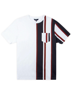 Ben Sherman ベンシャーマン / 60s モッド クラシックモッドストライプTシャツ White -送料無料-