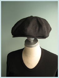 Dry Bones(ドライボーンズ)/ウールフランネルキャスケット Charcoal