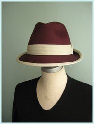 Dry Bones(ドライボーンズ)/コットンピケチロリアンハット Wine