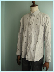 Dry Bones(ドライボーンズ)/ダブルガーゼアンカーボタンダウンシャツ White -送料無料-