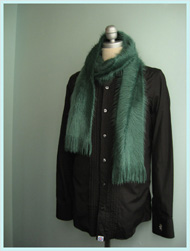 Dry Bones(ドライボーンズ)/アクリルモヘアマフラー Green