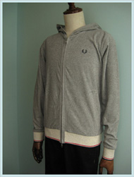 FRED PERRY(フレッドペリー)/パイルパーカー(F2262) Mix Grey -送料無料-