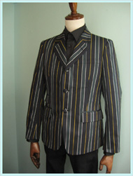 FRED PERRY(フレッドペリー)/ストライプテーラードジャケット(F2304) Black -送料無料-