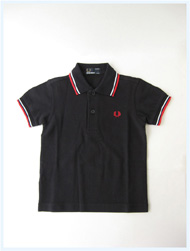 FRED PERRY(フレッドペリー)/キッズラインポロシャツ(SY1200) Navy