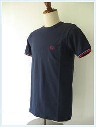 FRED PERRY(フレッドペリー)/カノコTシャツ Carbon Blue