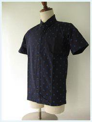 FRED PERRY(フレッドペリー)/ドットプリントシャツ(F4335) Navy -送料無料-