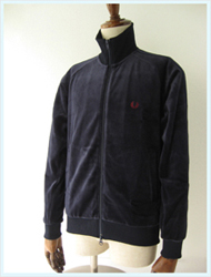FRED PERRY(フレッドペリー)/ベロアトラックジャケット(F2391) Navy -送料無料-