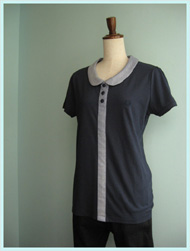 FRED PERRY(フレッドペリー)/レディースカットソーブラウス(F5127) Navy -送料無料-