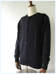 JOHN SMEDLEY(ジョンスメドレー)/クルーネックカーディガン(A3743) Midnight -送料無料-