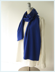 JOHN SMEDLEY(ジョンスメドレー)/メリノウールスカーフ(DOVEDALE SCARF) Ski Blue -送料無料-