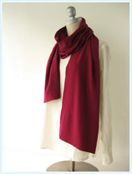 JOHN SMEDLEY(ジョンスメドレー)/メリノウールスカーフ(DOVEDALE SCARF) Venetian Red -送料無料-