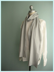 JOHN SMEDLEY(ジョンスメドレー)/シーアイランドコットンスカーフ(SEASALTER UNISEX SCARF) Steel