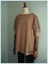 JOHN SMEDLEY(ジョンスメドレー)/レディースシーアイランドコットンルーズセーター(W3208) Mocha x Ice 送料無料