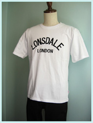 LONSDALE(ロンズデール)/クラッシックロゴＴシャツ White