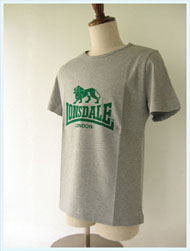 LONSDALE(ロンズデール)/ライオンベーシックTシャツ(L51002) Heather Grey