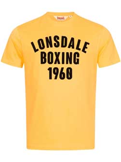 LONSDALE ロンズデール / レトロクラシックロゴTシャツ(PITSLIGO) Yellow -送料無料-