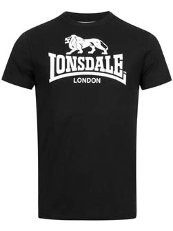 LONSDALE ロンズデール / ライオンロゴTシャツ(ST. ERNEY) Black -送料無料-