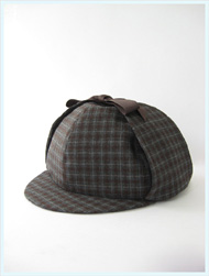 Original John(オリジナルジョン)/ディアストーカーハット Grey x Brown Check