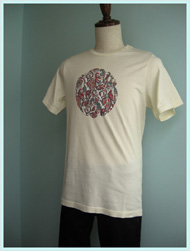 PRETTY GREEN(プリティグリーン)/ペイズリーロゴTシャツ　Ecru