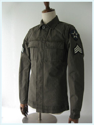PRETTY GREEN(プリティーグリーン)/ミリタリーシャツジャケット(MILITARY LENNON SHIRT) Green -送料無料-