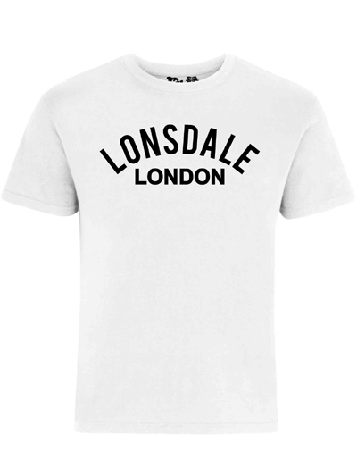 LONSDALE ロンズデール / オールドスクールロゴプリントTシャツ White -送料無料- [4463]