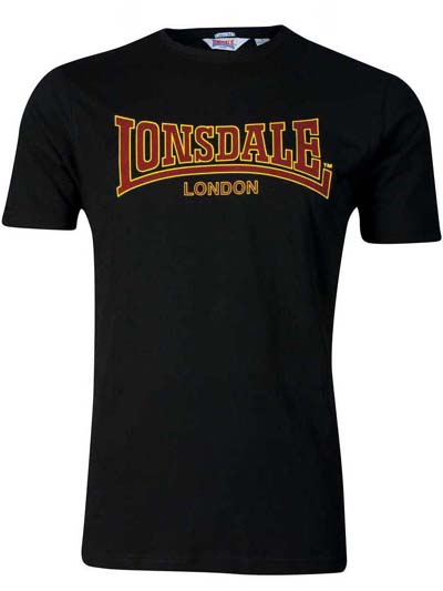 LONSDALE ロンズデール / フロックロゴプリントTシャツ(CLASSIC) Black -送料無料- [4481]
