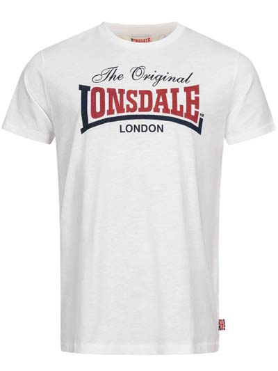LONSDALE ロンズデール / オリジナルロゴプリントTシャツ(ALDINGHAM) White -送料無料-