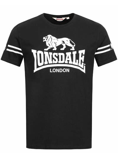 LONSDALE ロンズデール / ライオンロゴプリントTシャツ(ALDEBURGH) Black -送料無料- [4526]
