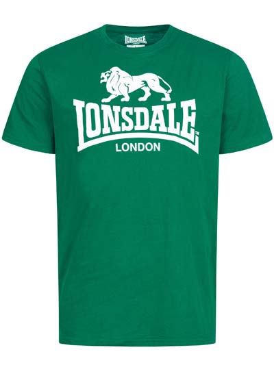 LONSDALE ロンズデール / ライオンロゴプリントTシャツ Bottle Green -送料無料-