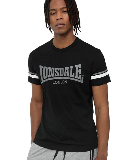 LONSDALE ロンズデール / ロゴプリントTシャツ(CREICH) Black -送料無料-