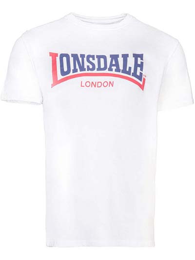 LONSDALE ロンズデール / ツートーンロゴプリントTシャツ White -送料無料-