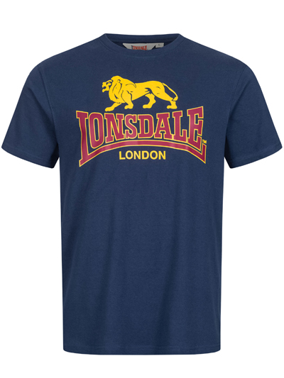 LONSDALE ロンズデール / ライオンロゴプリントTシャツ(TAVERHAM) Navy -送料無料-
