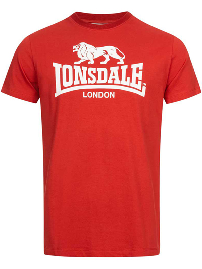 LONSDALE ロンズデール / ライオンロゴTシャツ(ST. ERNEY) Red -送料無料- [4627]
