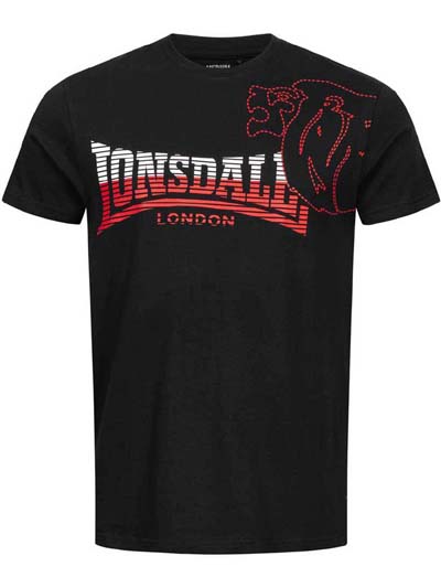 LONSDALE ロンズデール / ロゴプリントTシャツ(MELPLASH) Black -送料無料-