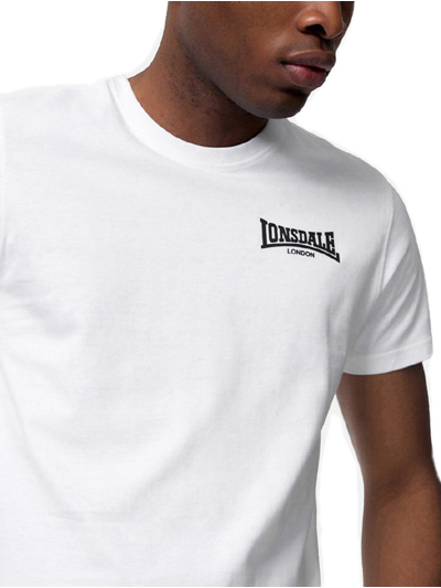 LONSDALE ロンズデール / スモールロゴプリントTシャツ(ELMDON) White -送料無料-