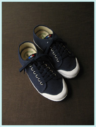 spring court(スプリングコート)/レディースキャンバスローカット（G2 LO CUT） Navy x White