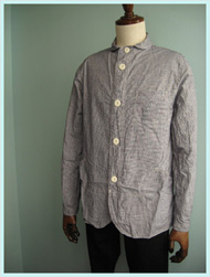 unus entil(ユーナスエンティル)/マリンカラーシャツジャケット Navy